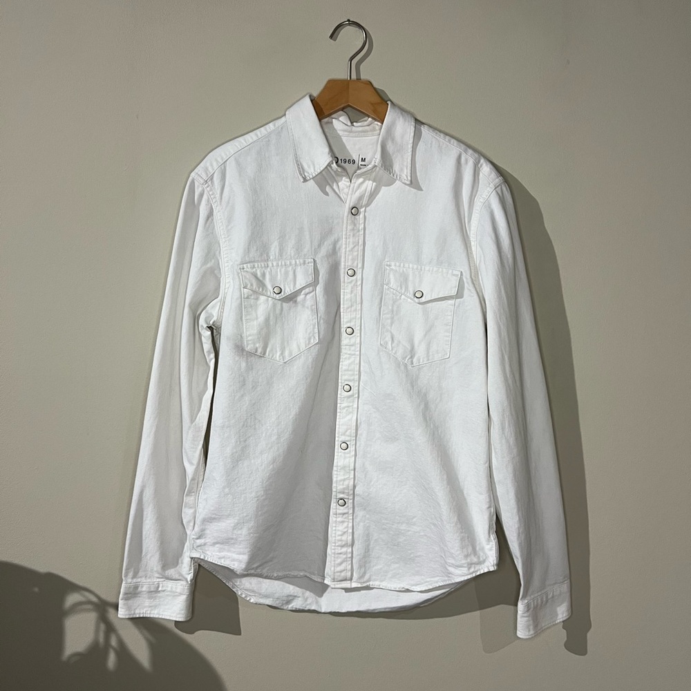 2015 Gap Denim Western Snap Woven Shirt